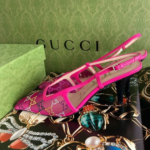 Gucci Pink Women's Shoes size 37 - Picture 2 of 6